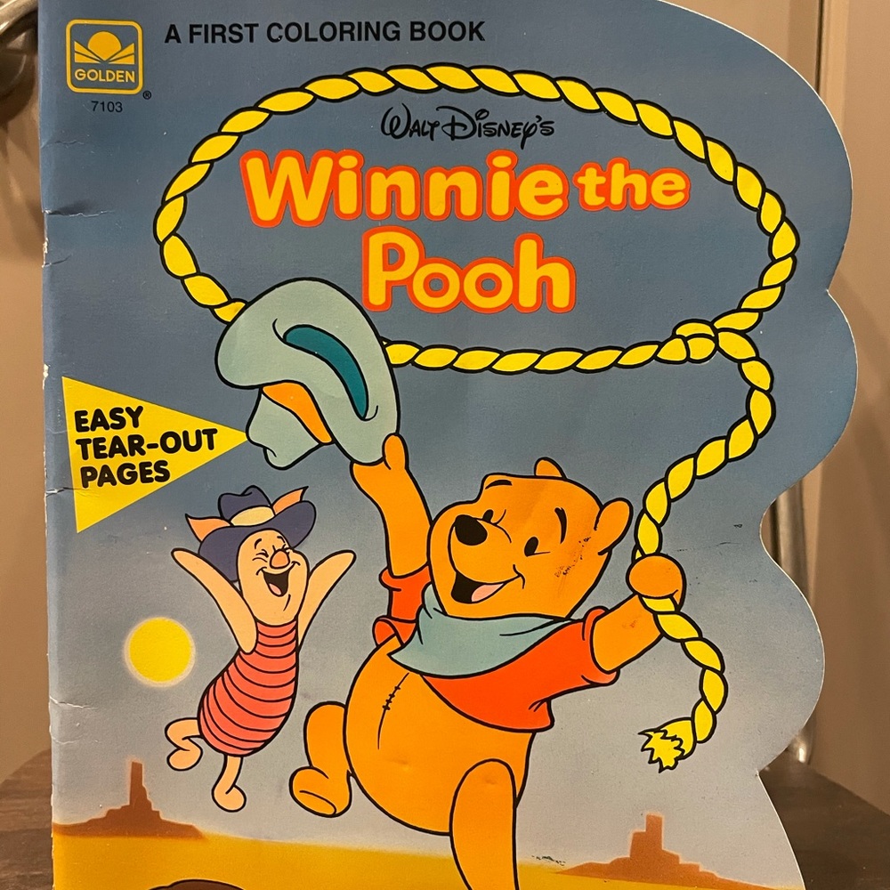 1993 Winnie The Pooh Coloring Book - Gem